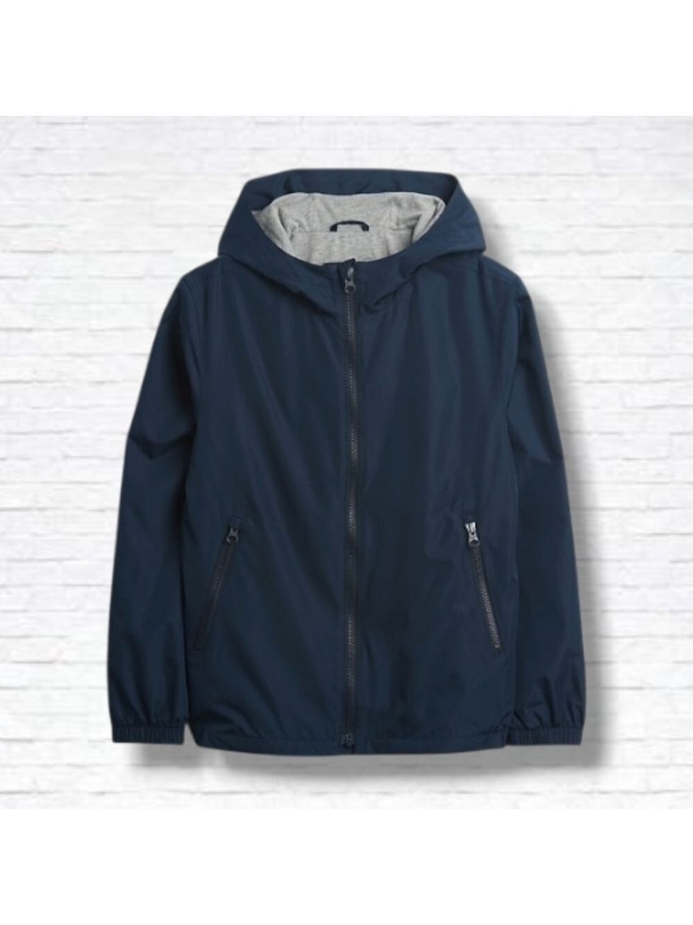 GAP Navy Blue Hooded Lined Windbreaker Jacket Size 3T